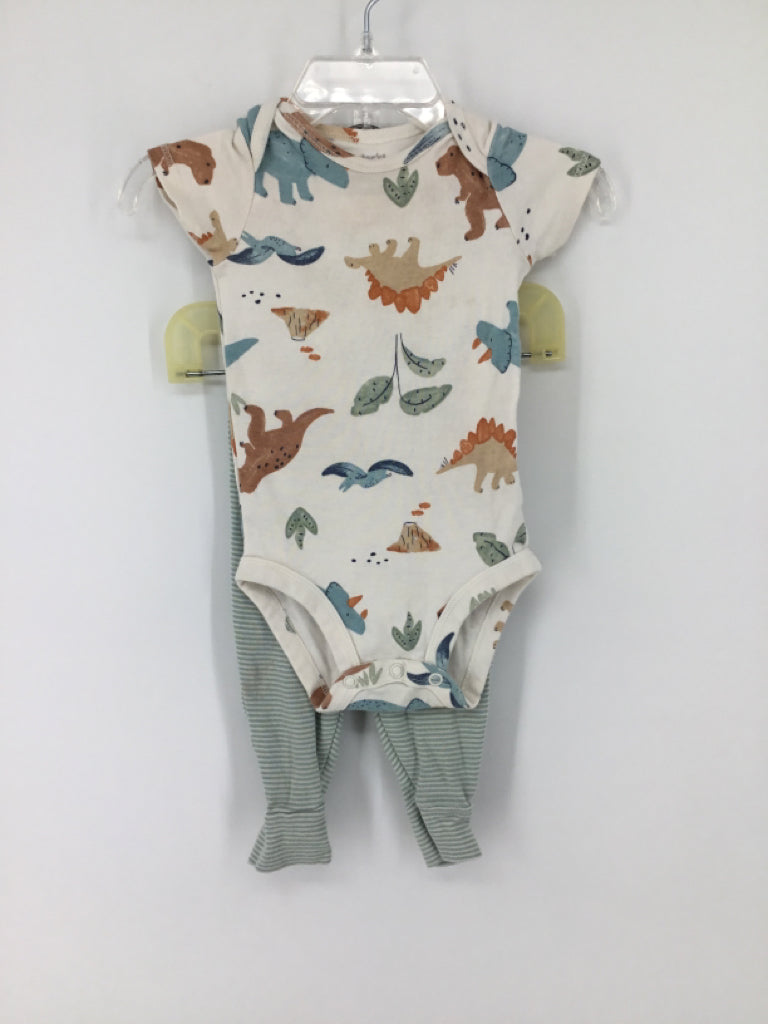 Carter's Child Size 6 Months Multi-Color Dinosaur Outfit - boys