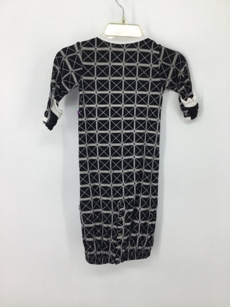 Kickee Pants Child Size 0-3 Months Black Sleepers
