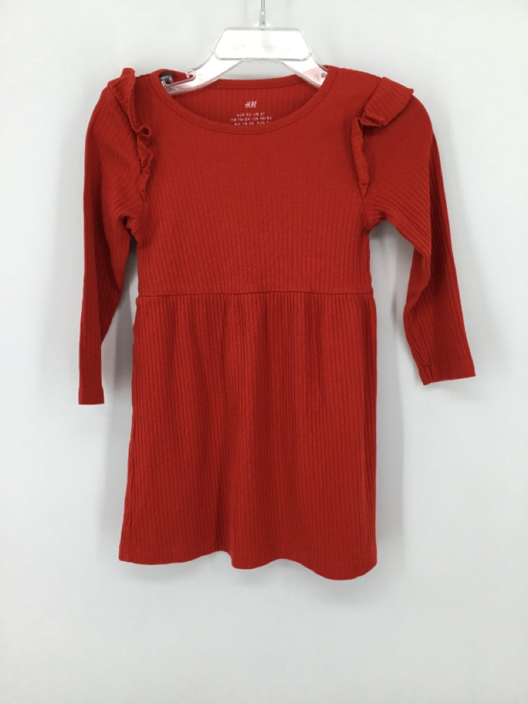 H & M Child Size 2 Red Dress - girls