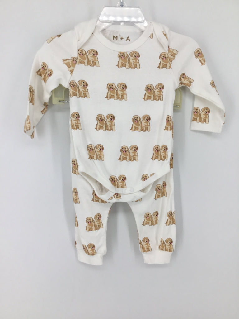 Monica + Andy Child Size 3-6 Months Tan Dog Outfit - boys