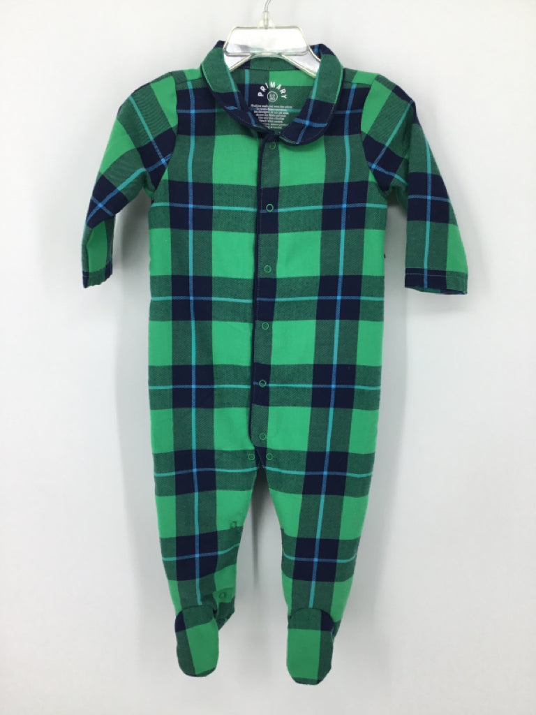 primary Child Size 6-9 Months Green Sleepers