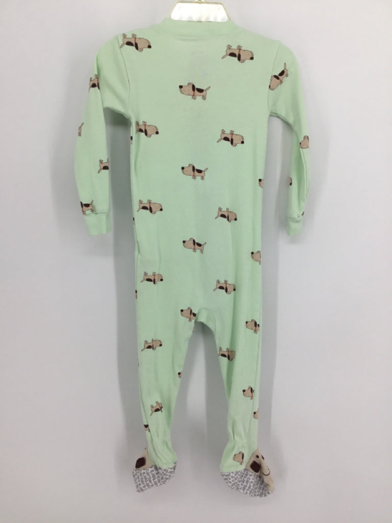 Carter's Child Size 2 Green Sleepers