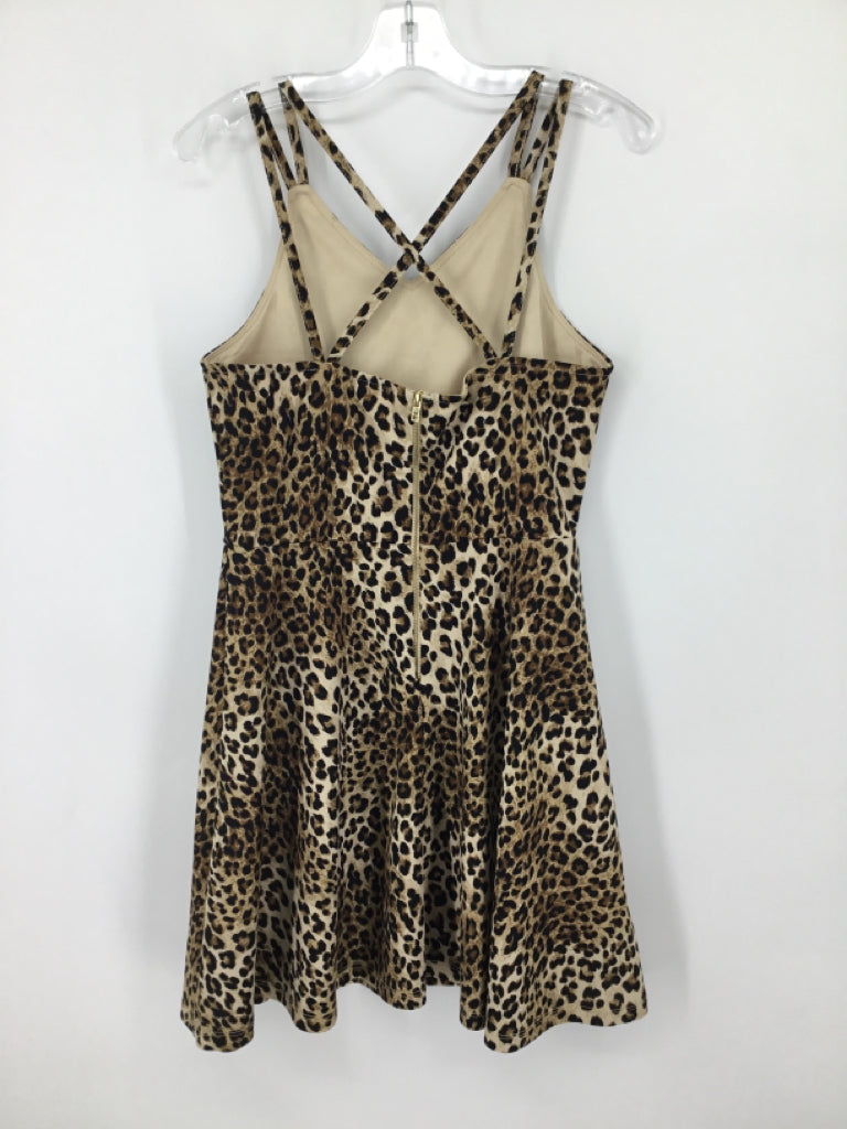 Zunie Child Size 12 Tan Dress - girls