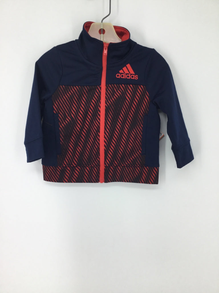 Adidas Child Size 12 Months Navy Print Jacket - boys