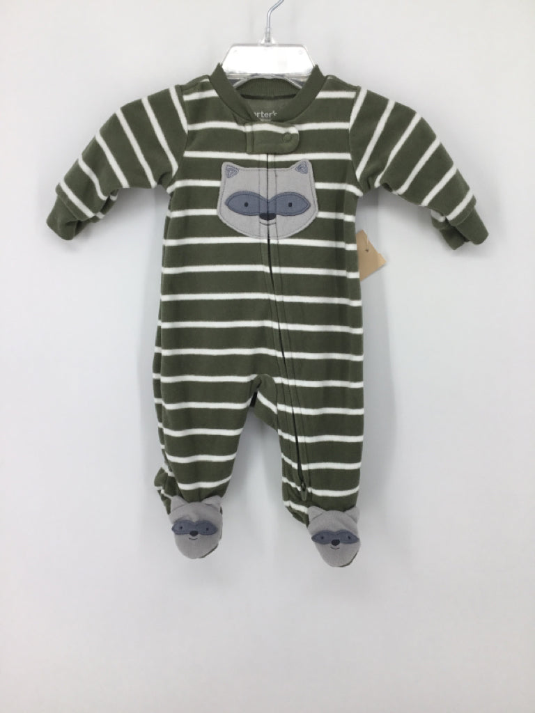Just One You Made by Carters Child Size Newborn Green Sleepers