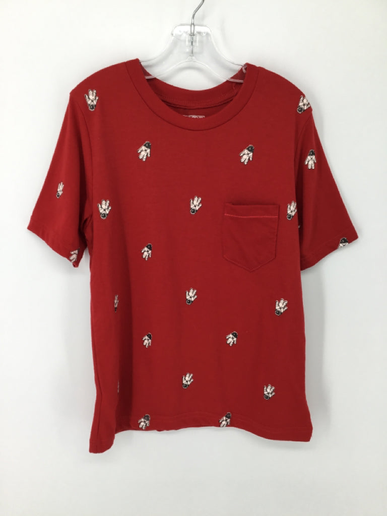 LR Scoop Child Size 8 Red screen printed T-shirt - boys