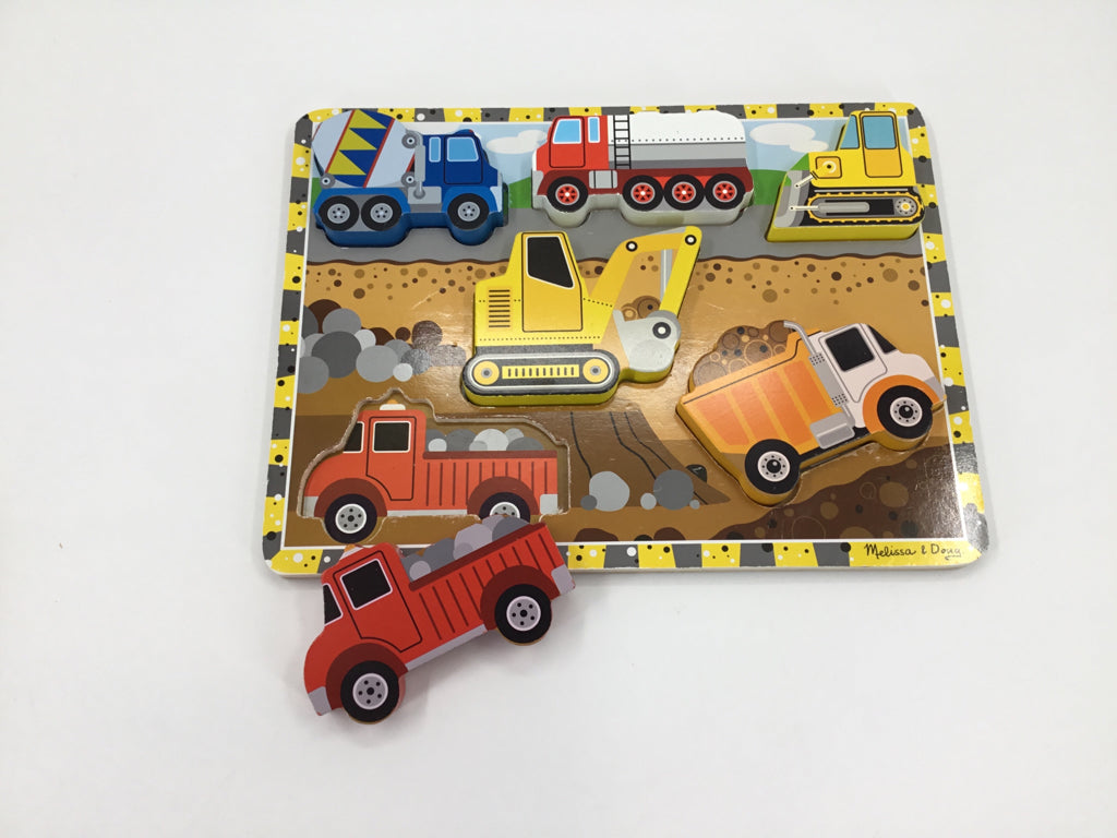 Melissa & Doug Construction Chunky Puzzle