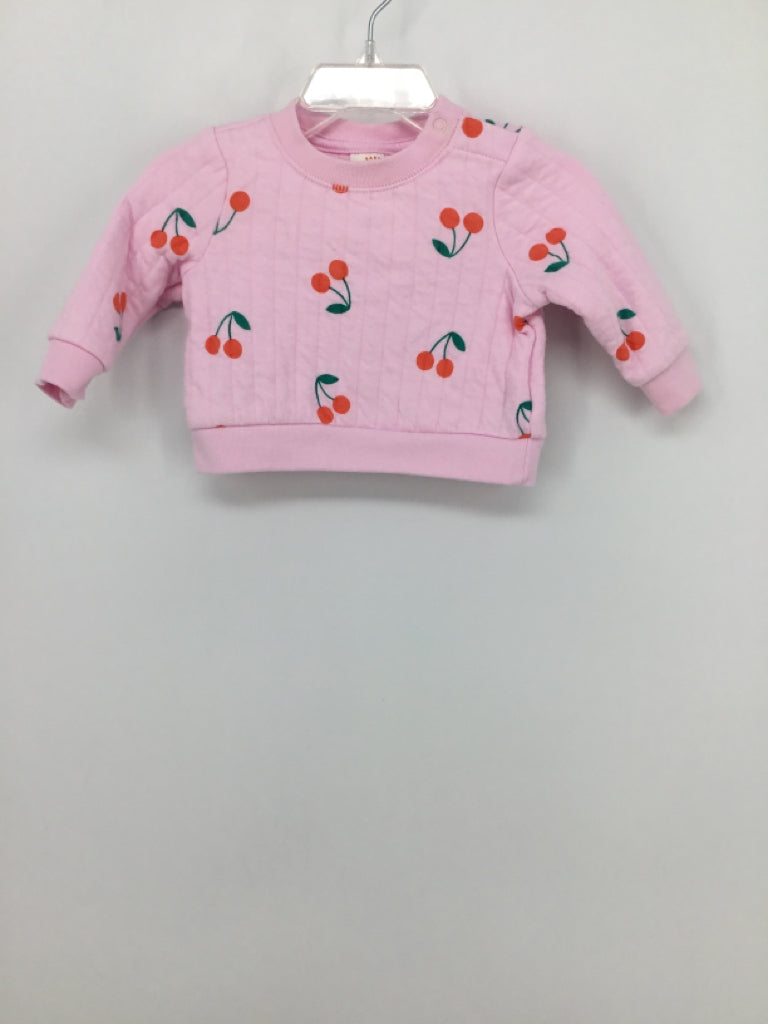 Cat & Jack Child Size 0-3 Months Pink Sweatshirt - girls