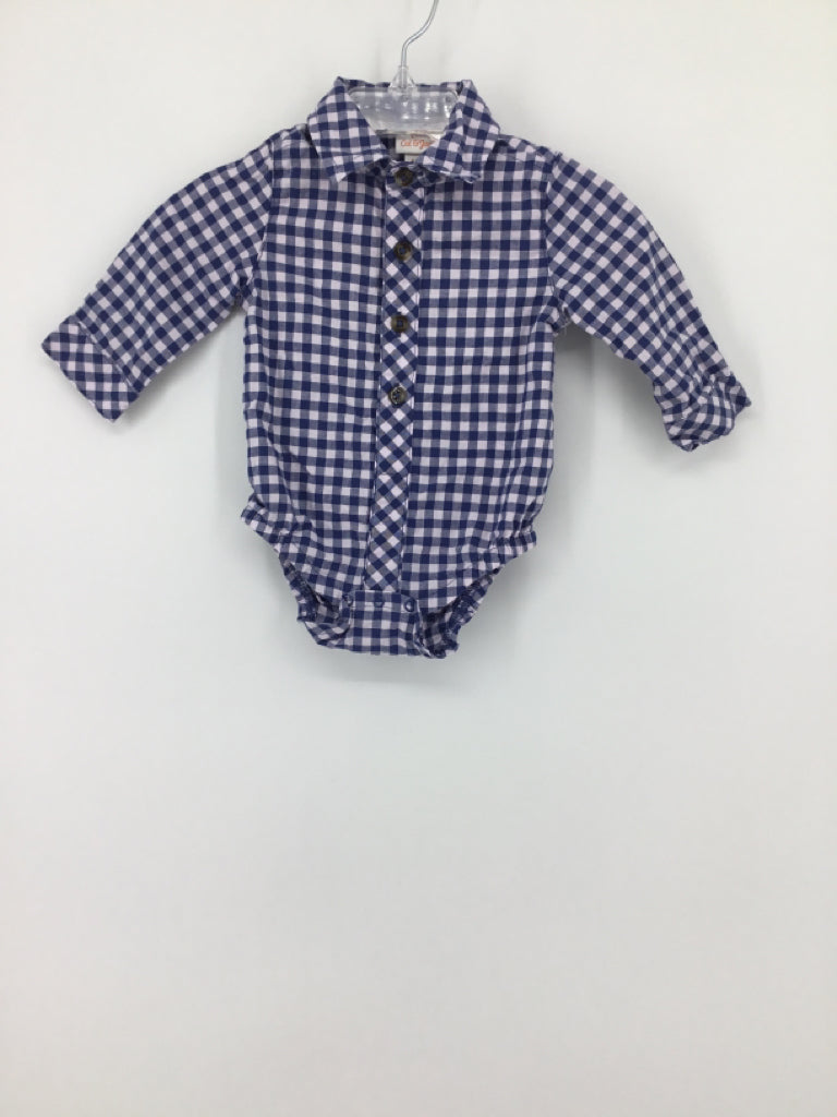 Cat & Jack Child Size 0-3 Months Blue Onesie