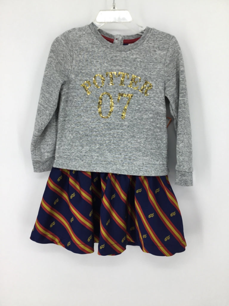 Mini Boden + Harry Potter Child Size 3 Gray Dress - girls