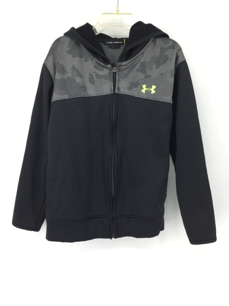 Under Armour Child Size 7 Black Solid Hoodie - boys
