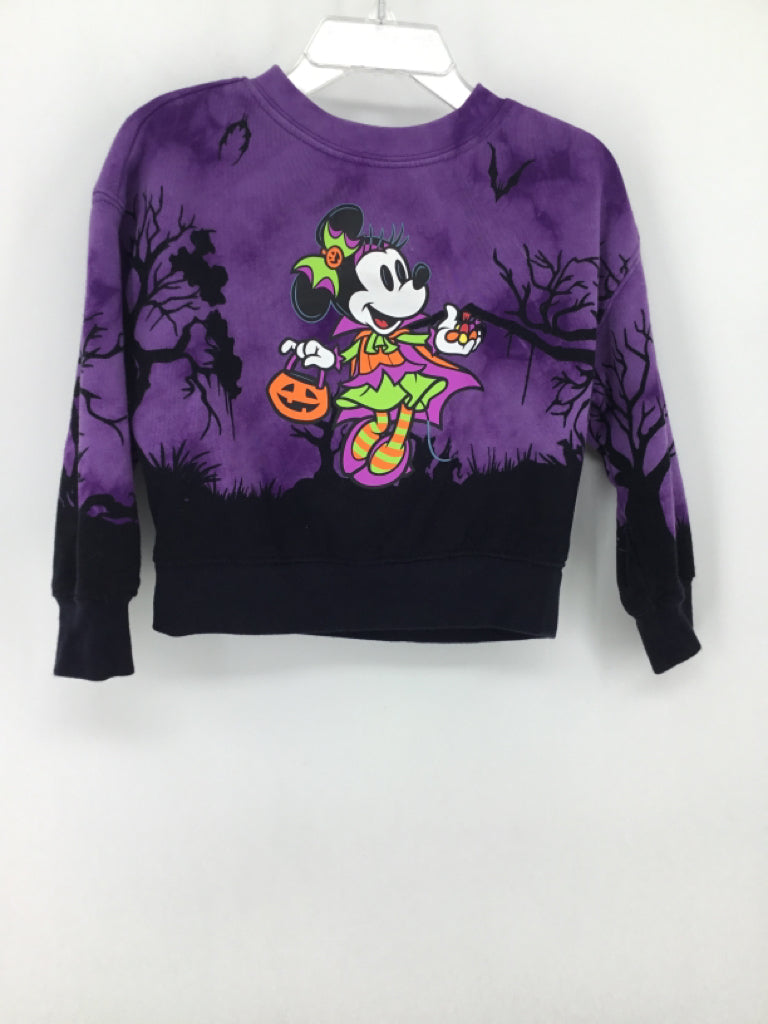 Disney Child Size 2 Purple Halloween Sweatshirt