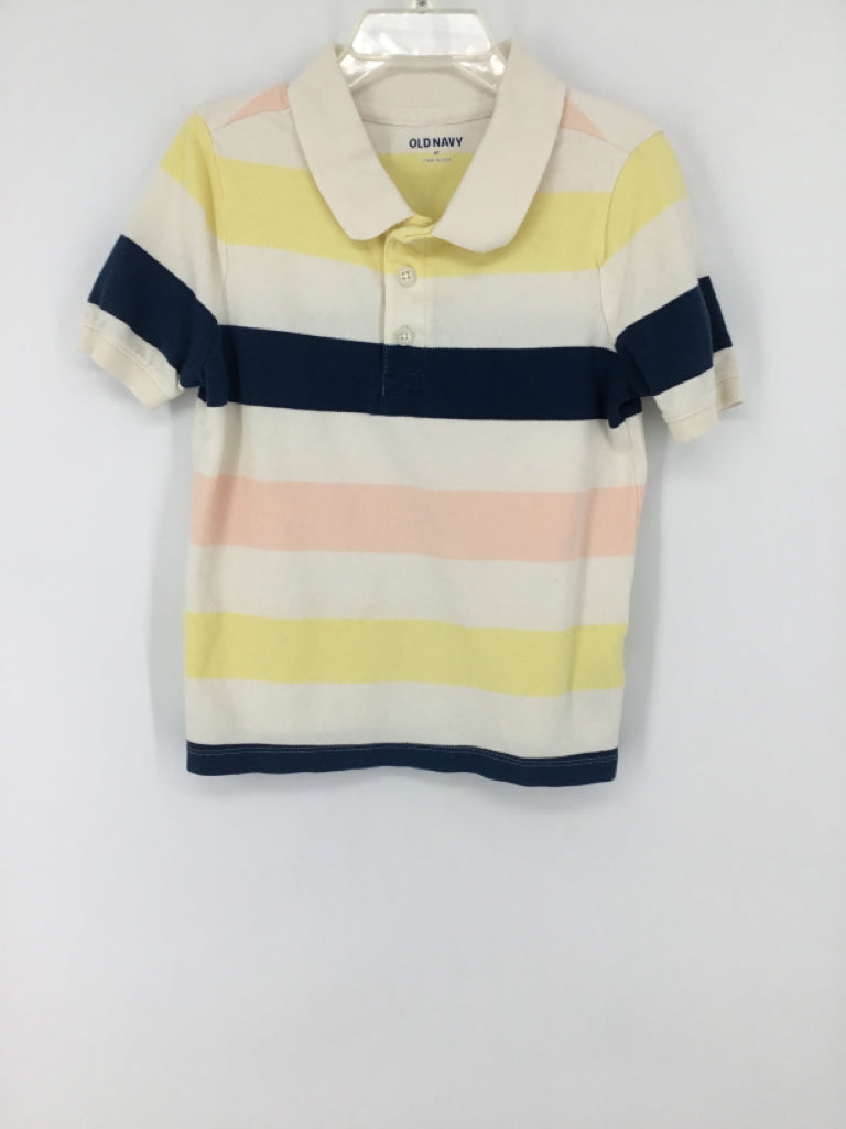 Old Navy Child Size 4 Multi-Color Stripe Shirt - boys
