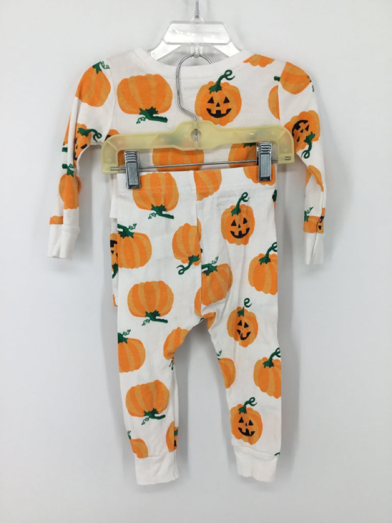 Old Navy Child Size 18-24 Months Orange Halloween Pajamas