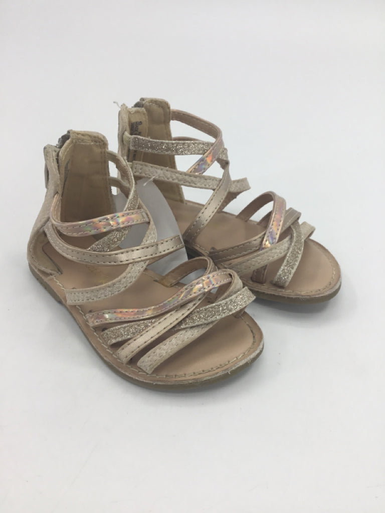 Cat & Jack Child Size 6 Toddler Brown Sandals/Flip Flops