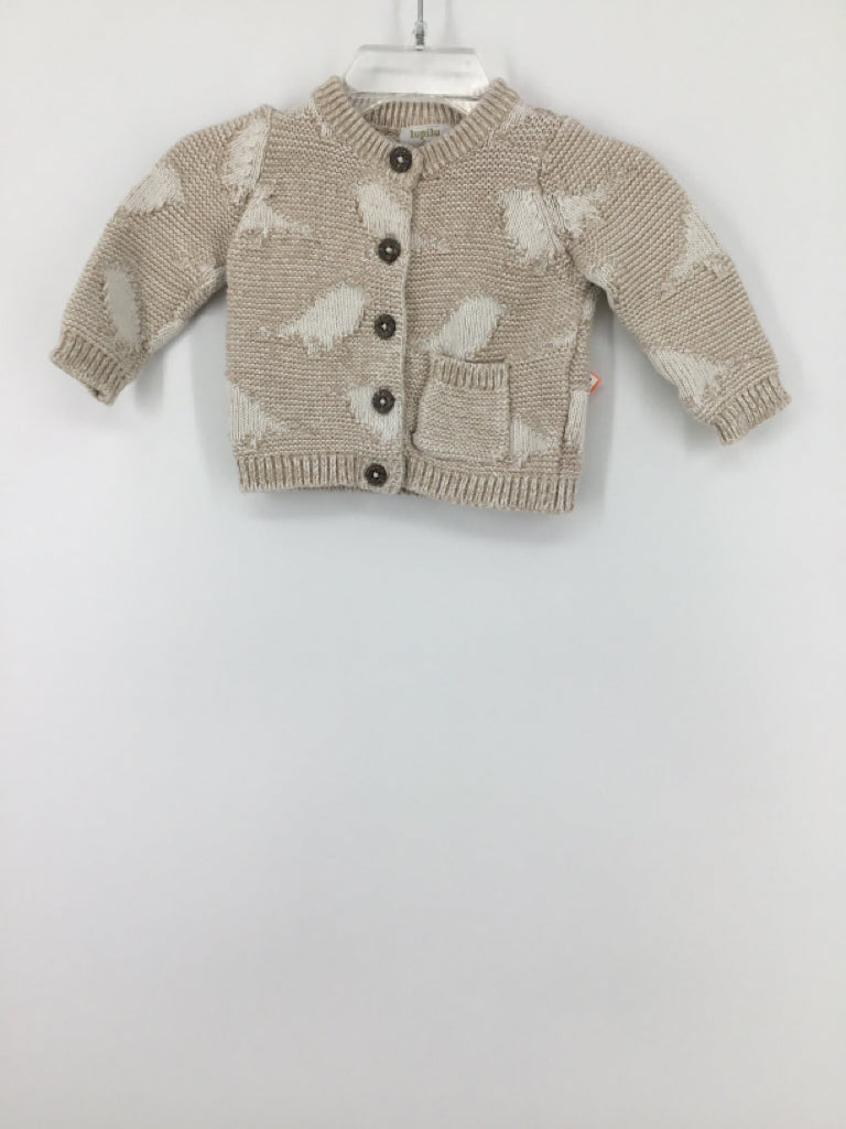 Lupilu Child Size 0-3 Months Tan Print Sweater - boys