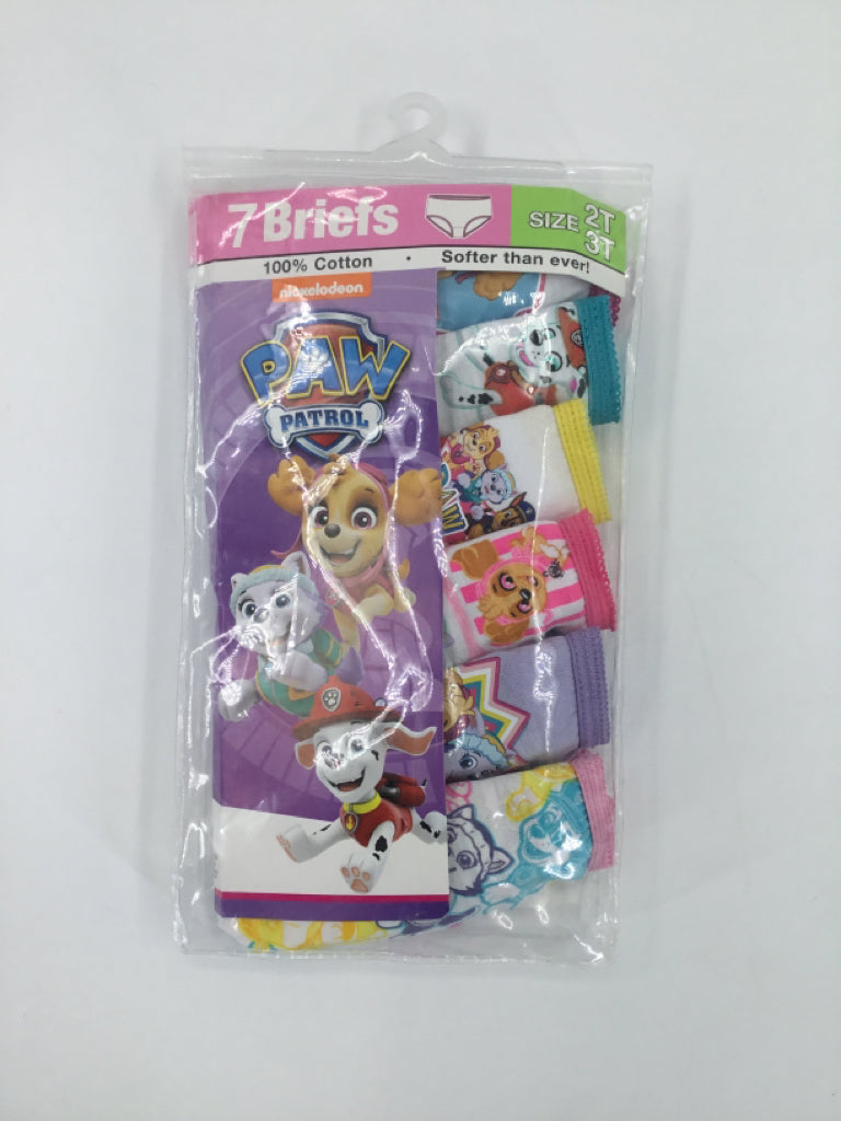 Paw Patrol Girls 2T/3T Underwear - 6 pcs