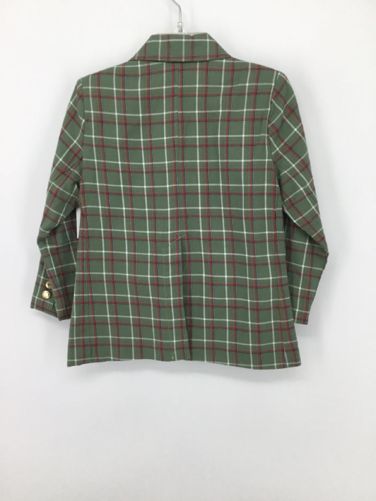 b Bella Bliss Child Size 2 Green Plaid Blazer - boys