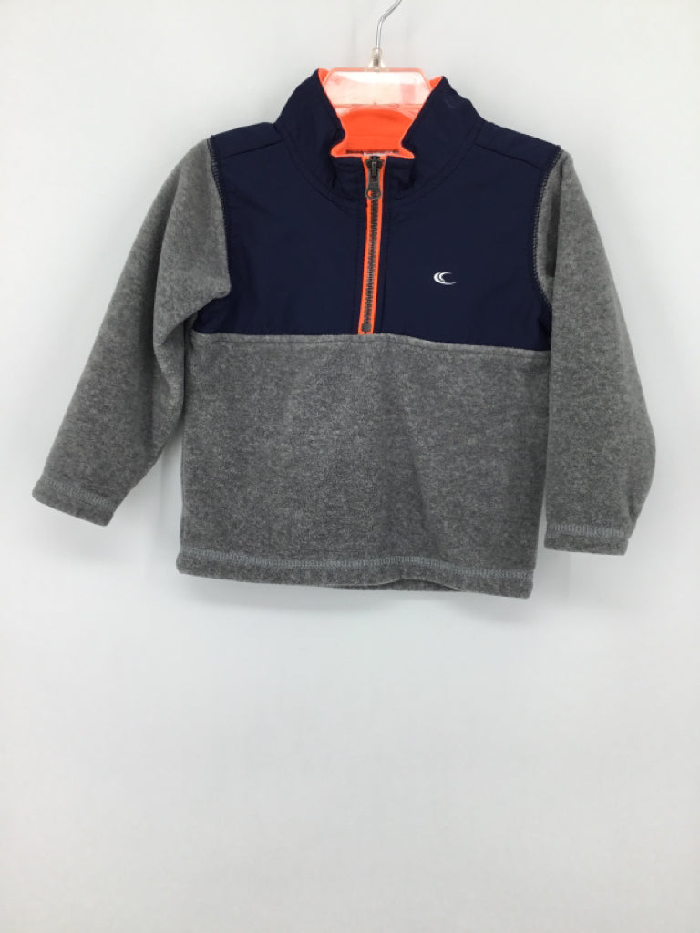 Carter's Child Size 24 Months Gray Solid Shirt - boys