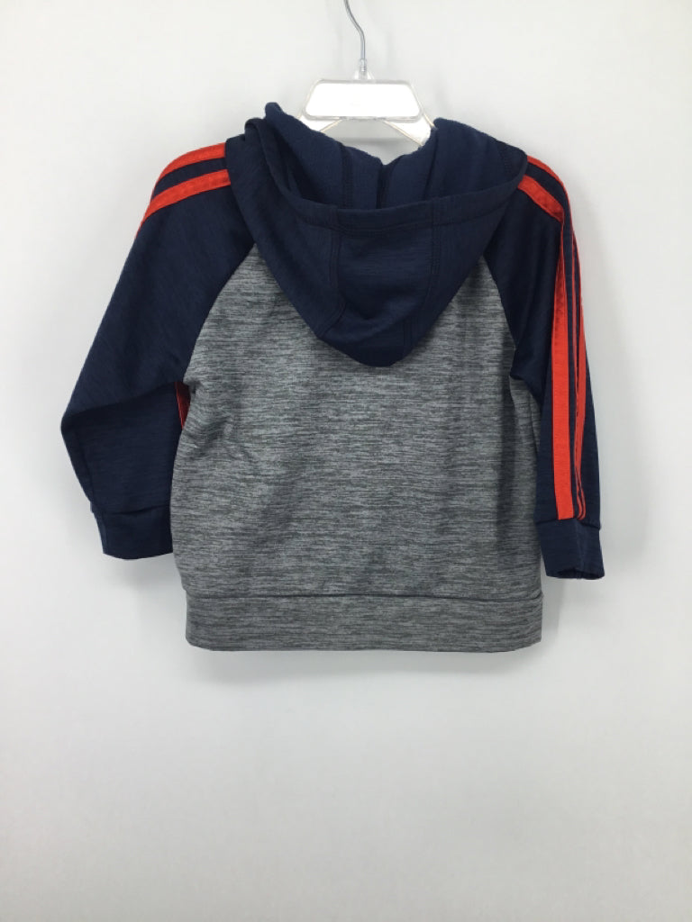 Adidas Child Size 2 Blue Solid Hoodie - boys