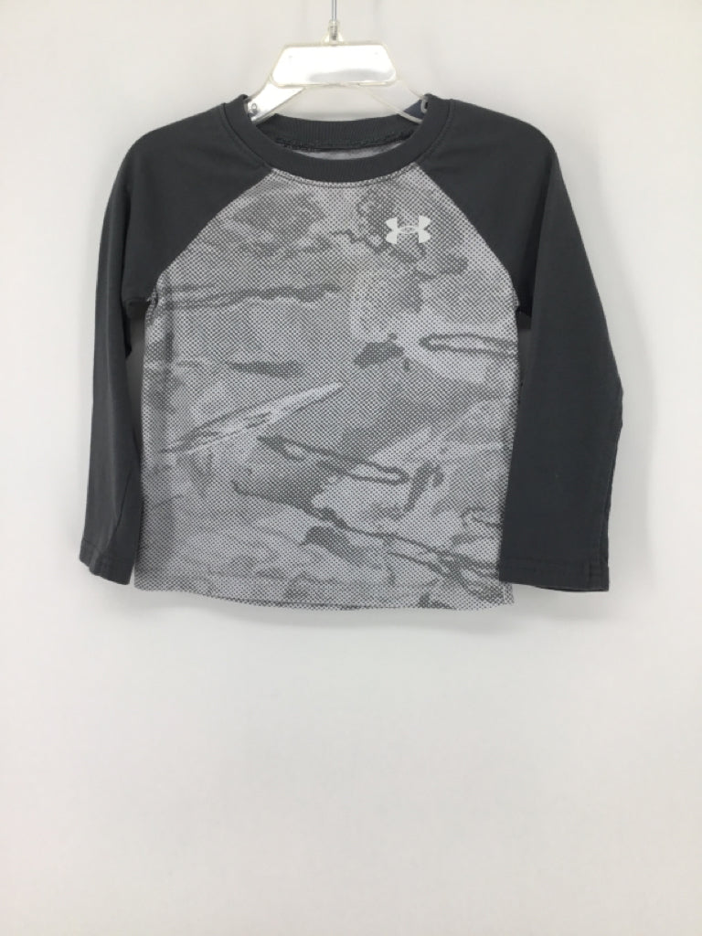 Under Armour Child Size 2 Gray Print T-shirt - boys
