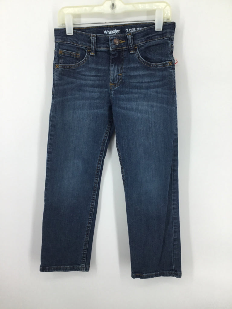 Wrangler Child Size 8 Blue Solid Jeans - boys