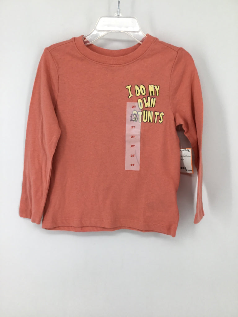 Old Navy Child Size 2 Pink screen printed T-shirt - boys
