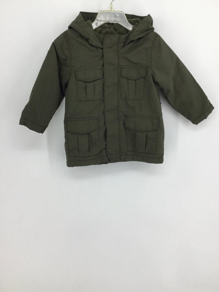 Old Navy Child Size 18-24 Months Green Solid Jacket - boys