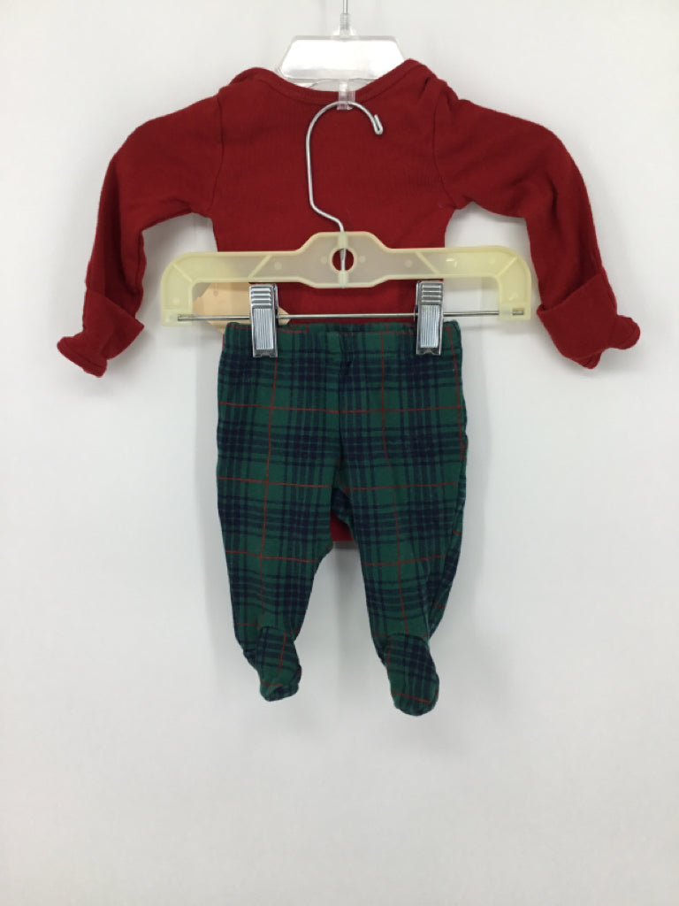 Carter's Child Size Newborn Red screen printed Outfit - boys