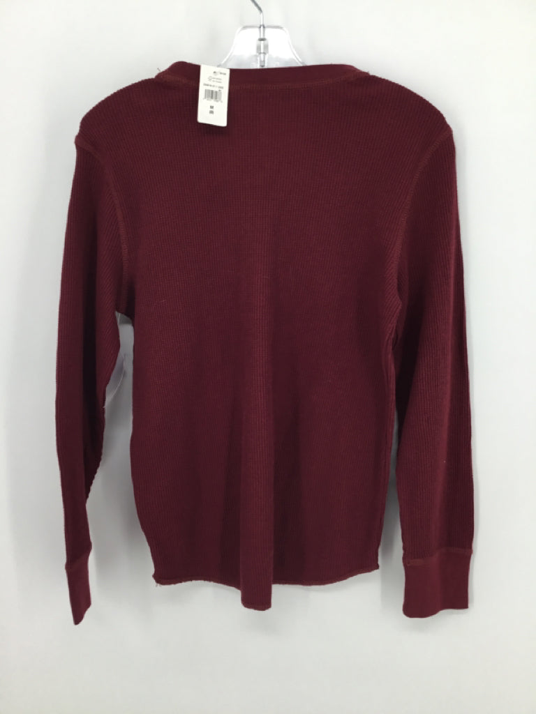 Gap Kids Child Size 8 Burgundy Solid Shirt - boys
