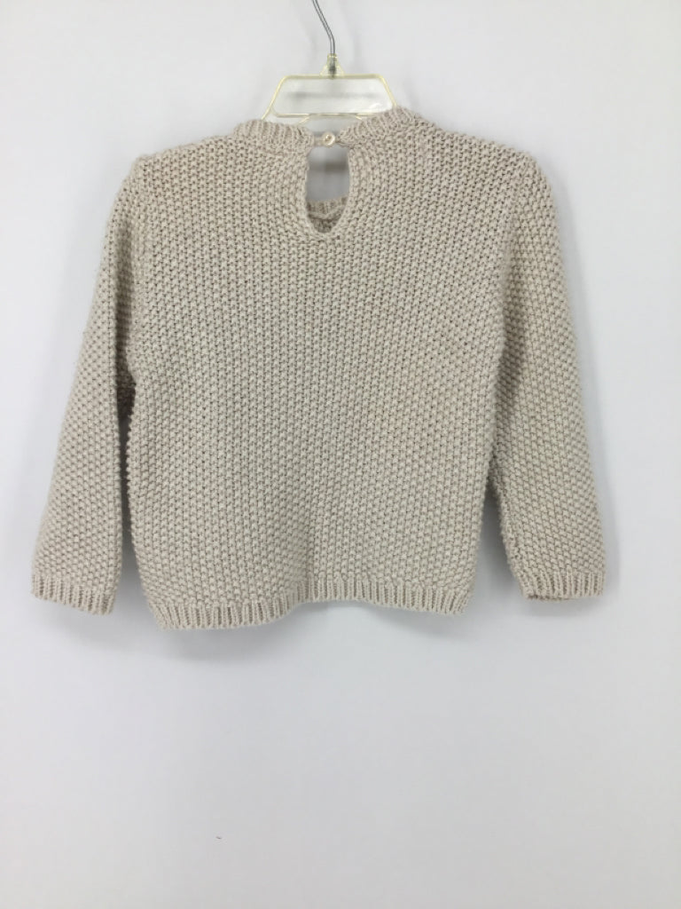 Zara Child Size 9-12 Months Tan Sweater - girls