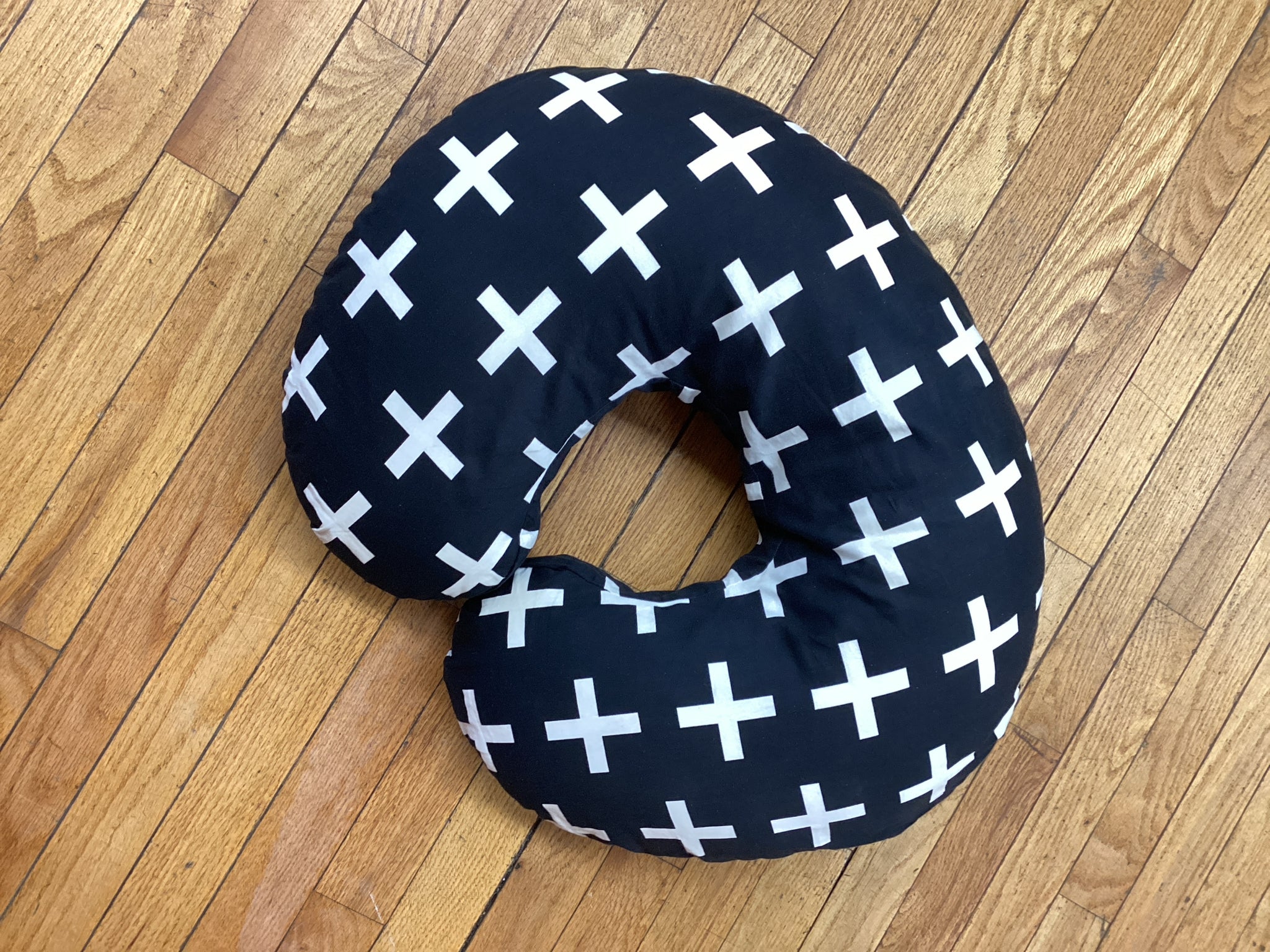 Boppy Black Print Nursing Pillow