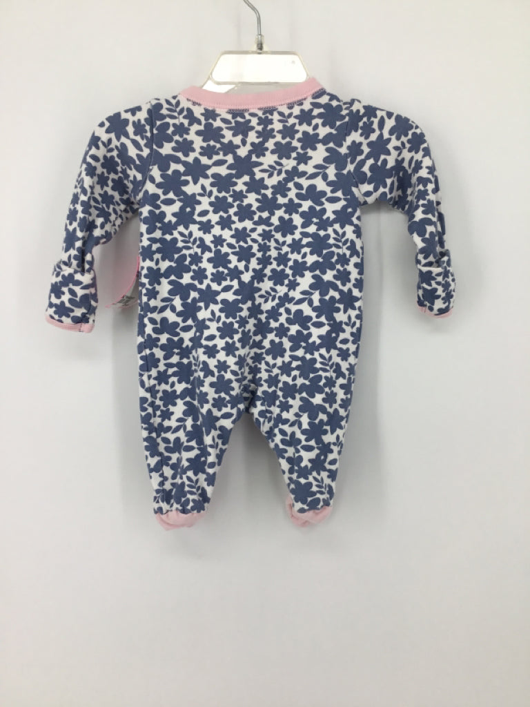 Carter's Child Size Newborn Blue Sleepers
