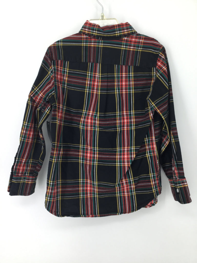 Crewcuts Child Size 4 Black Plaid Shirt - boys