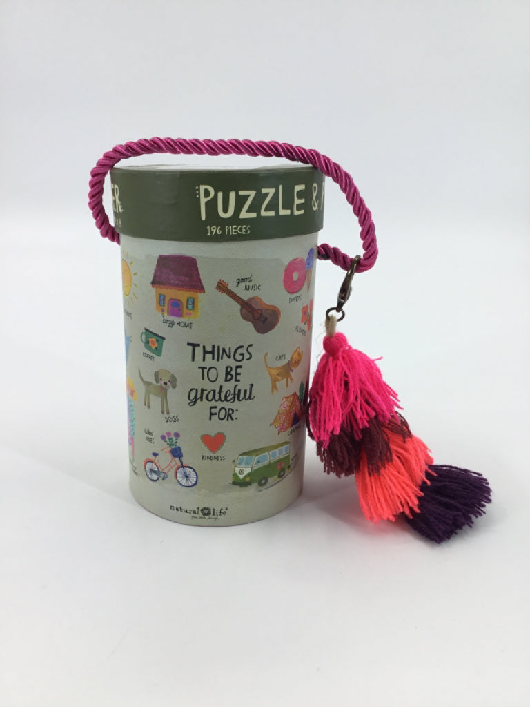 Natural Life Things To Be Grateful For Puzzle & Poster Set