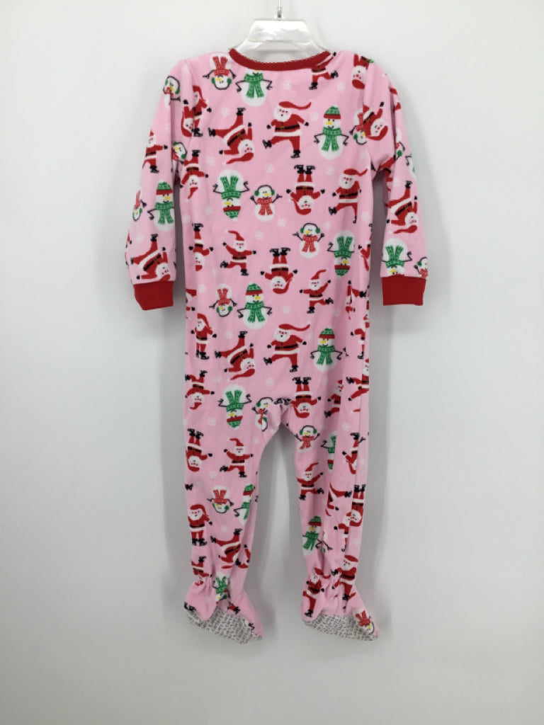 Carter's Child Size 3 Pink Christmas Sleeper