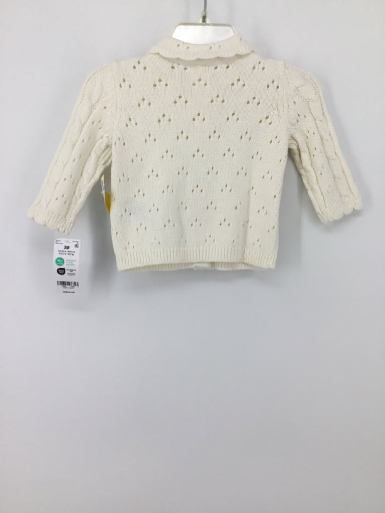 baby B'gosh Child Size 3 Months White Sweater - girls