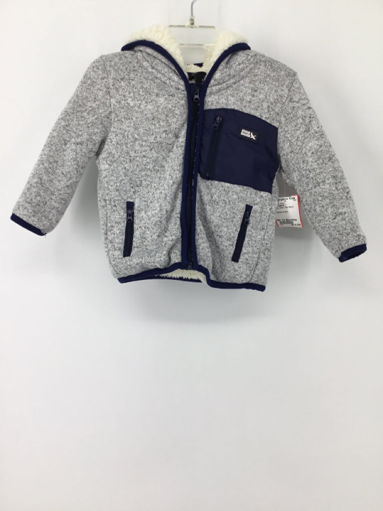 Eddie Bauer Child Size 12 Months Navy Solid Hoodie - boys