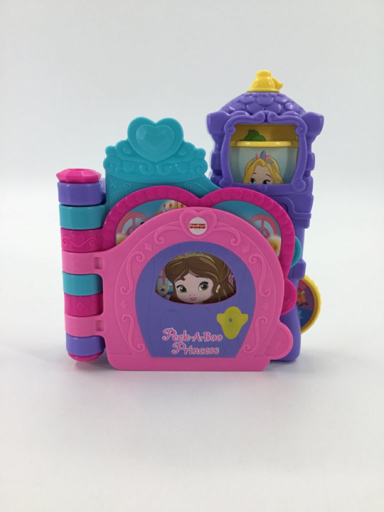 Fisher Price Disney Princess Peek-A-Boo Castle Book with sounds