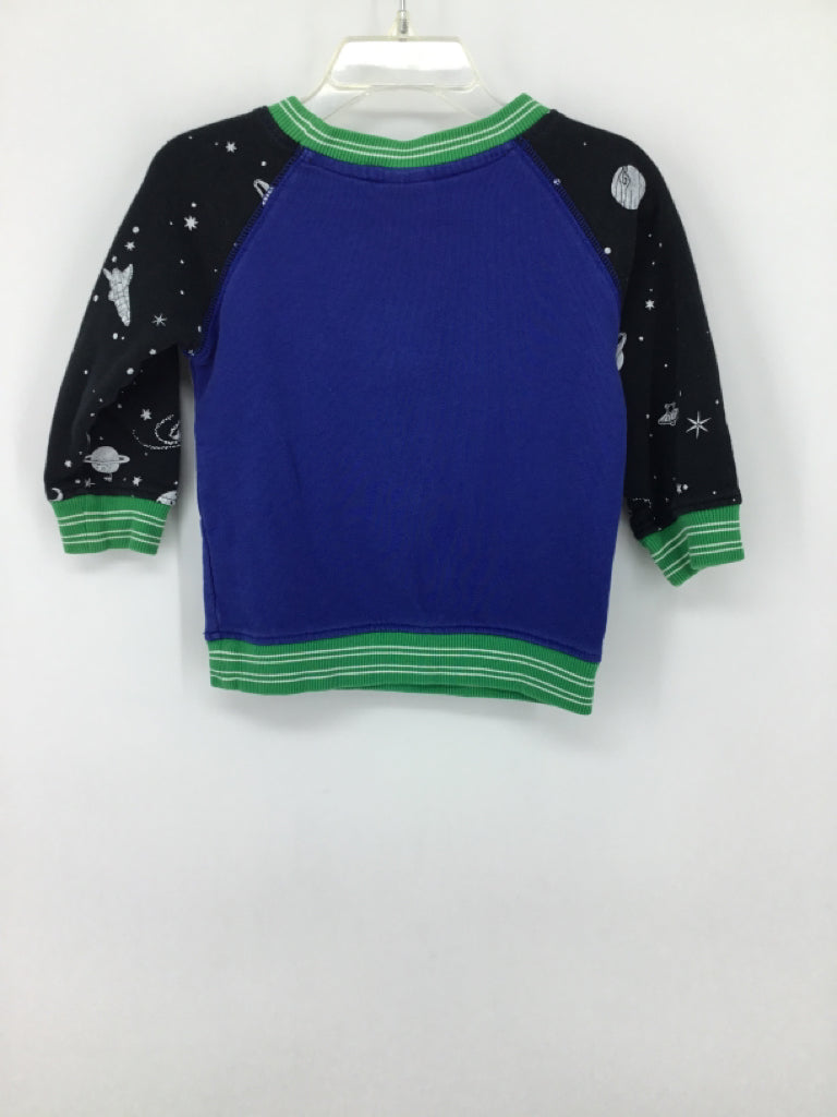 Hanna Andersson Child Size 18-24 Months Blue Space Sweatshirt - boys