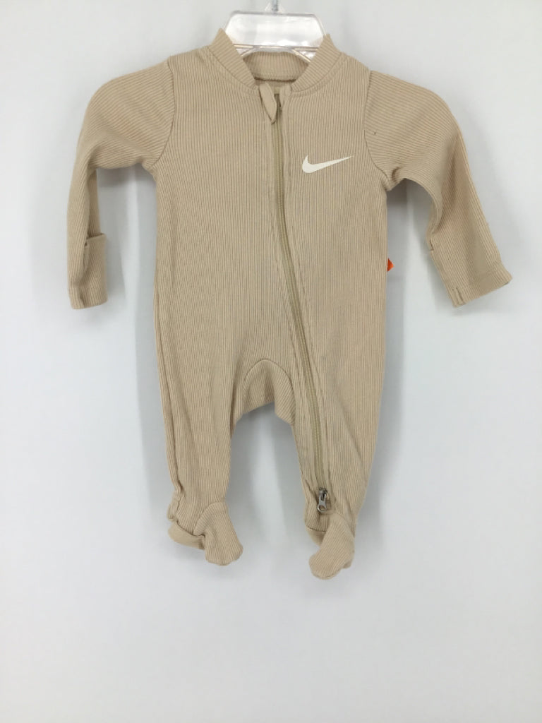 Nike Child Size Newborn Tan Sleepers