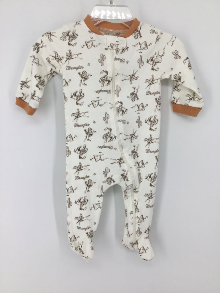 Wrangler Child Size 3-6 Months Tan Sleepers