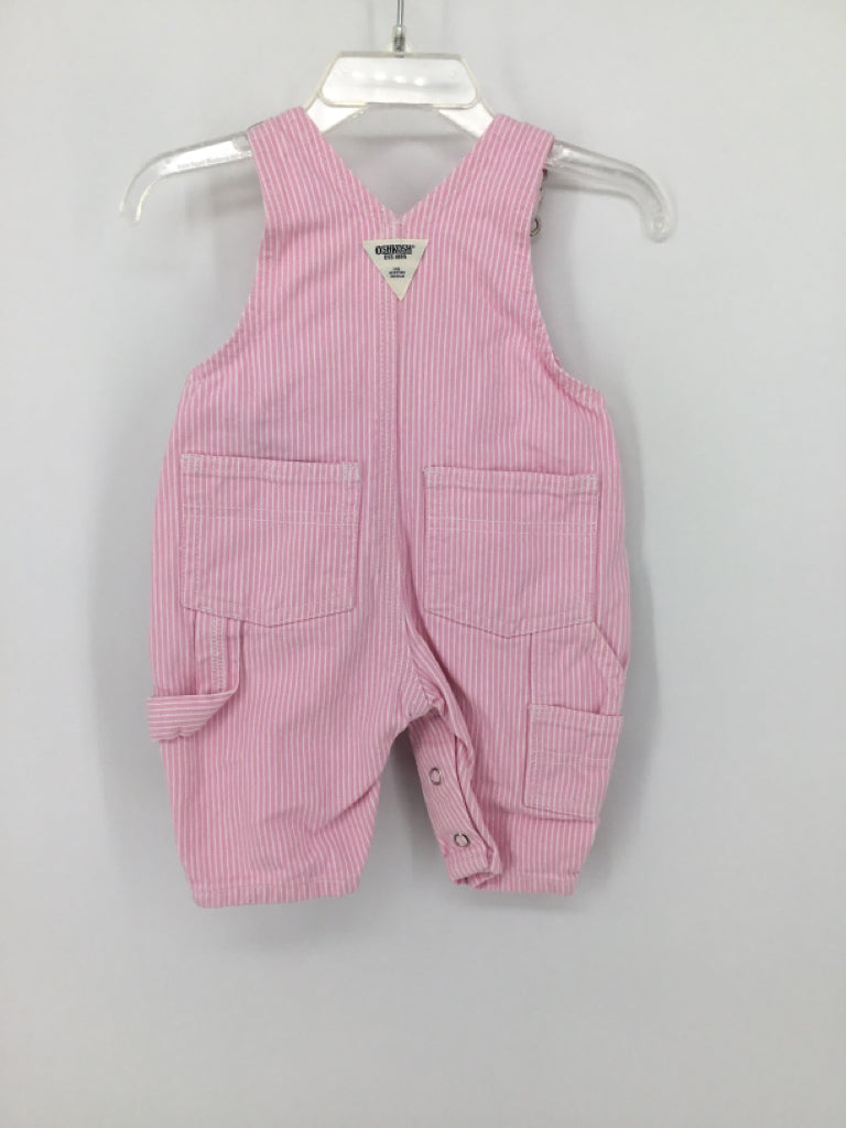 OshKosh B'gosh Child Size 0-3 Months Pink Overalls - girls