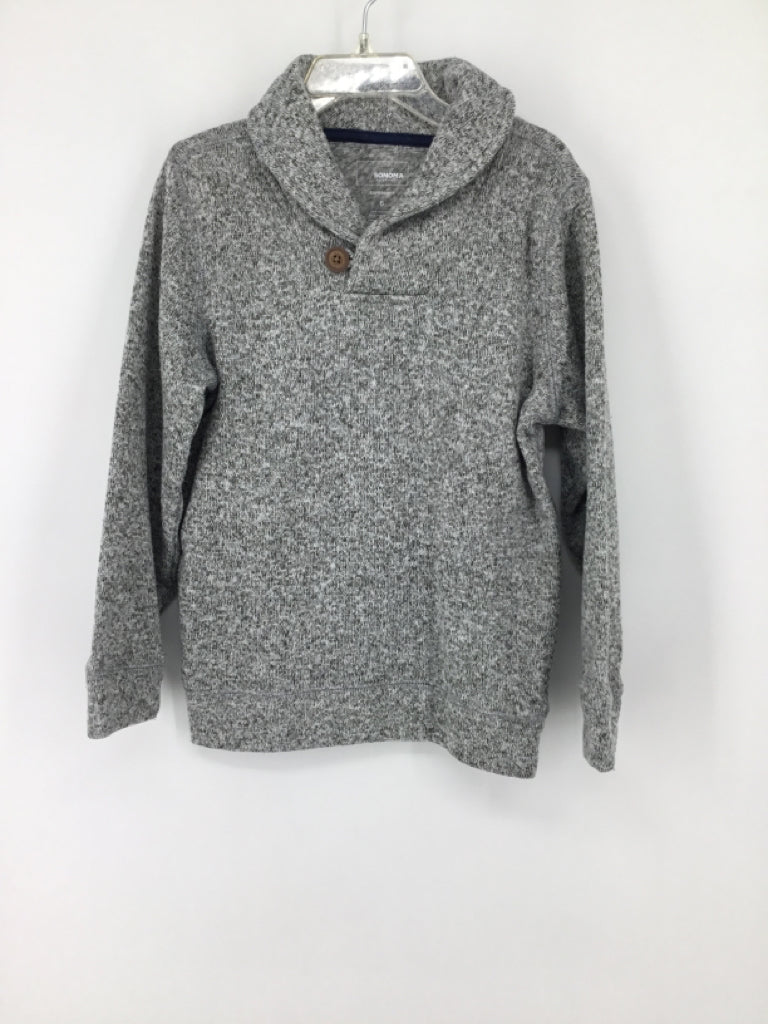 Sonoma Child Size 6 Gray Marbled Shirt - boys
