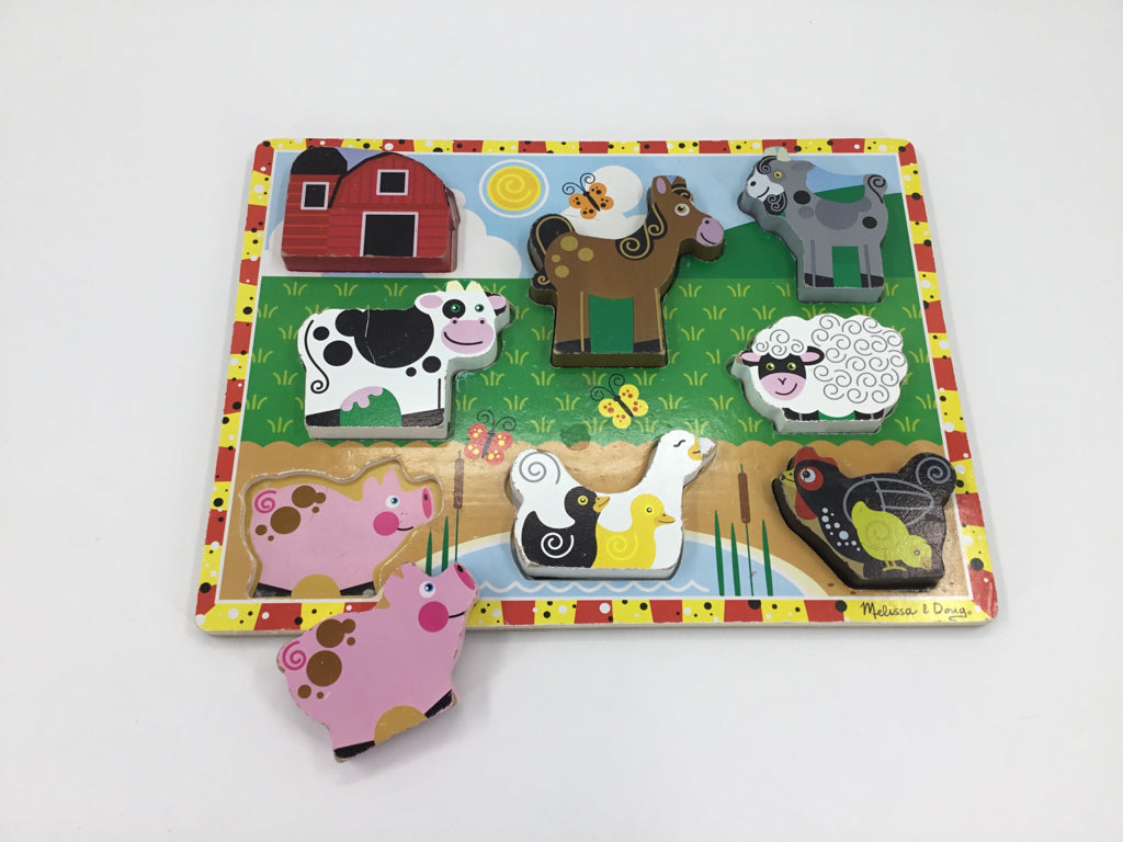 Melissa & Doug Farm Animals Chunky Puzzle