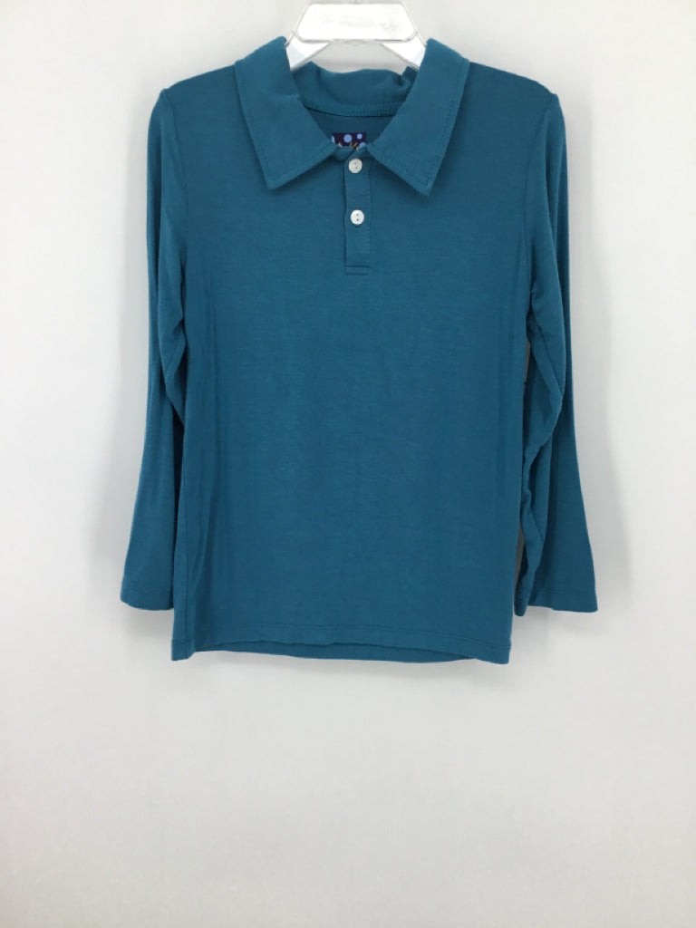 Kickee Pants Child Size 6 Teal Solid Shirt - boys