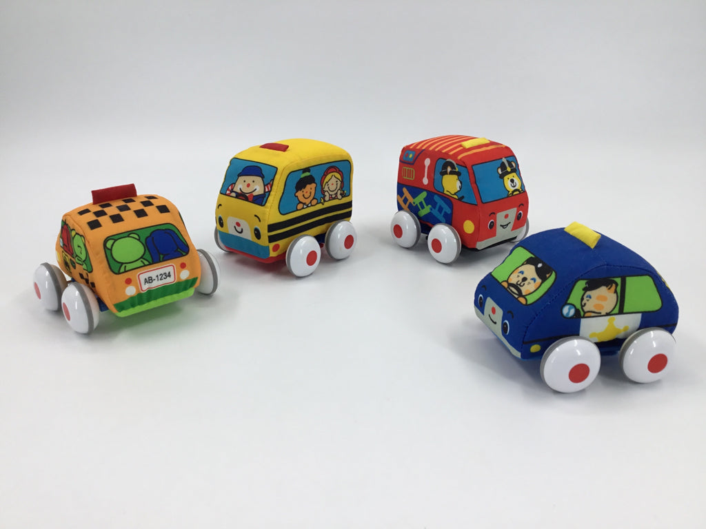 Melissa & Doug Pull-Back Soft Vehicles