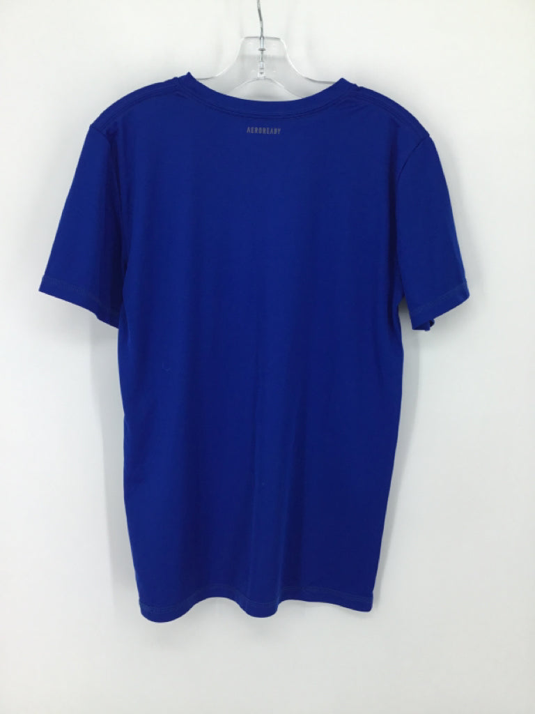 Adidas Child Size 10 Blue screen printed T-shirt - boys
