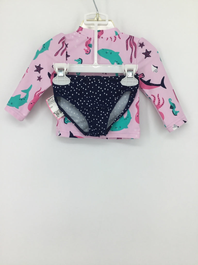 Simple Joys made by Carters Child Size 3-6 Months Pink Swimwear - girls