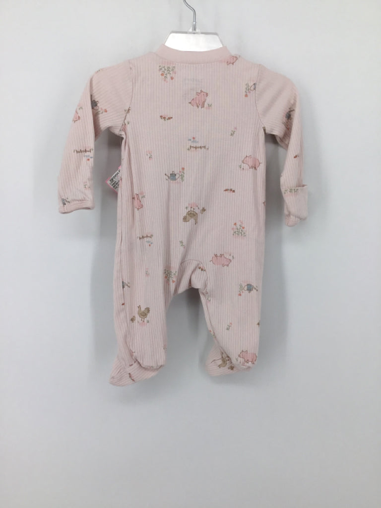Just One You Made by Carters Child Size 3 Months Pink Sleepers